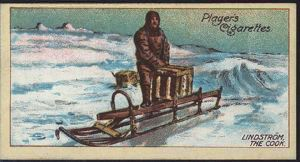 Image of Cigarette Card, Lindstrom, the Cook, Norwegian Antarctic Expedition, 1910-12