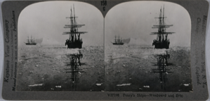 Image: stereo view card: 2 Peary ships: Windward & Eric