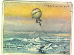 Image: Cigarette card - Andree's Balloon