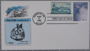 Image of Arctic Hare Stamp First Day Covers