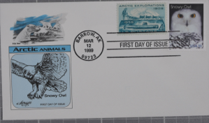 Image of Snowy Owl Stamp First Day Cover