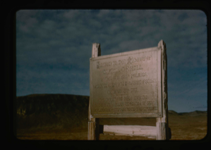 Image of Plaque mounted on Polaris Promontory in honor of Capt. C.F. Hall, Captain of the