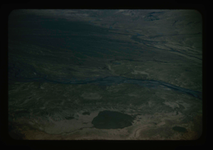 Image: Aerial view, west. Polaris airstrip upper right.
