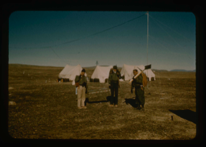Image: Leaving base camp at Polaris Promontory to perform soil tests. Stanley Needleman