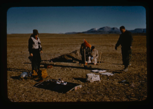 Image of Collecting soil samples from drilling and test pitting, Polaris Promontory