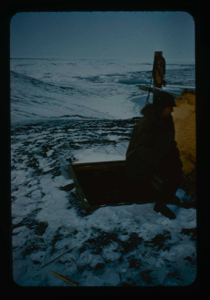 Image of Underground natural refrigerator dug into permafrost at Alert weather station