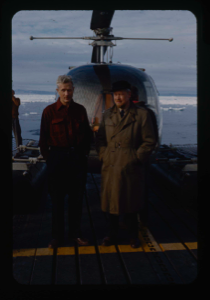 Image of Count Eigil Knuth, archaeologist,  and Dr. Aksel Norvang, geologist