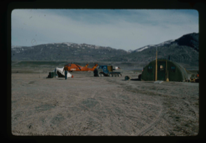 Image: Jamesway hut used for sleeping quarters of the field party.