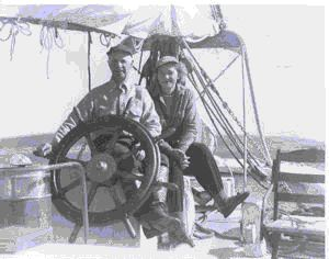 Image of Donald and Miriam MacMillan at Wheel