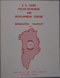 Image of  U.S. Army Polar Research and Development Center pamphlet