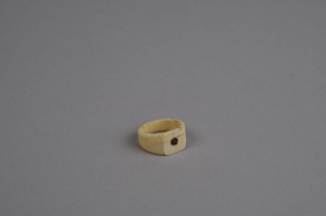 Image of Ivory ring with copper inlay