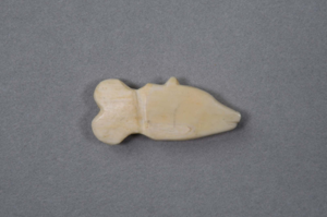 Image: Ivory polar bear head pin without eye