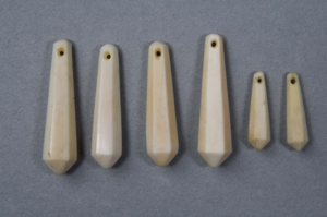 Image: Oblong ivory beads
