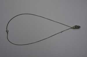 Image of Labradorite stone necklace.