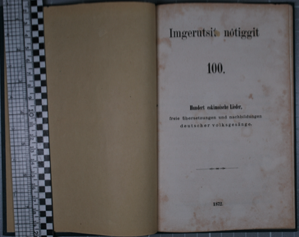 Image of Imgerutsit nôtiggit 100 / Hunert eskimoische Lieder [One hundred Inuit songs]