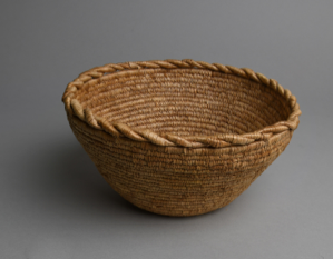 Image: Labrador style light brown basket with open work