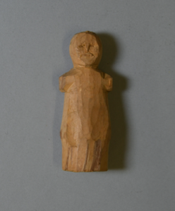 Image of Wooden figure, armless, legless