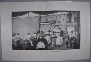 Image: Print, President Theodore Roosevelt aboard SS Roosevelt