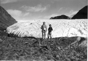Image: Two Eskimo [Inuit] women - Regine (Marie) and Simigaq by Brother John's Glacier