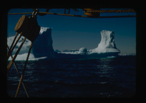 Image of Icebergs through rigging (2 copies)