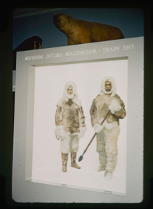 Image: The Peary-MacMillan Arctic Museum, Mural of Robert Peary and Donald MacMillan (3