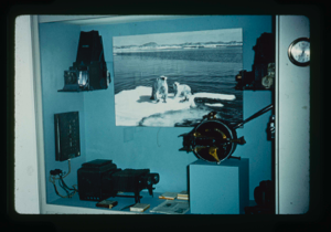 Image of The Peary-MacMillan Arctic Museum. Camera exhibit, Gallery C (4 copies).