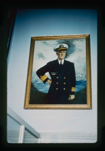 Image of The Peary-MacMillan Arctic Museum. Oppenheim portrait of Donald MacMillan (2 cop