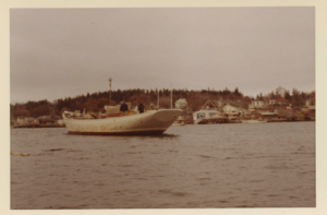 Image of Schooner Bowdoin return trip from Mystic - the Bowdoin moored