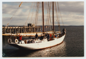 Image: Schooner Bowdoin, docked