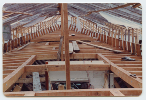 Image: Schooner Bowdoin under reconstruction
