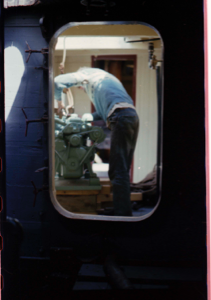 Image: Schooner Bowdoin, installing engine