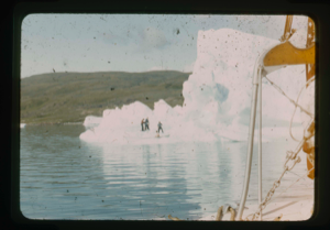 Image of Crewmen on iceberg