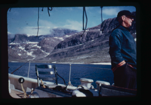 Image: Donald MacMillan on deck (2 copies)