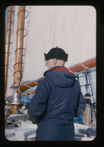 Image of Donald MacMillan on deck (2 copies).