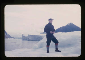 Image: Donald MacMillan on a glacier