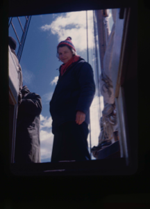 Image: Miriam MacMillan aboard, seen from hatch