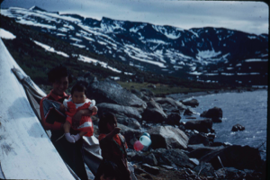 Image: Young Inuit mother and children by tupik.