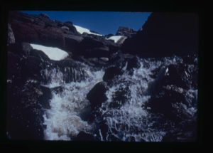 Image of Brook cascading near Nain, in June