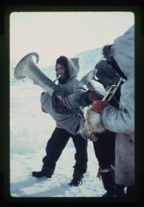 Image of Eskimo [Inuit] brass band 