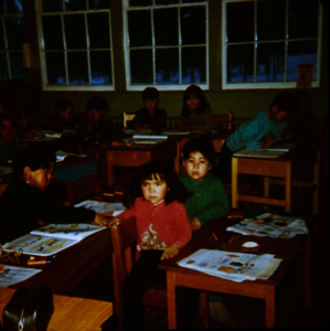 Image of Kindergarten Eskimos [Inuit], School at Nain, Labrador