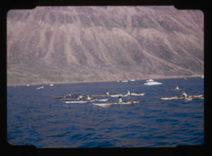 Image of Nine kayakers (2 copies)