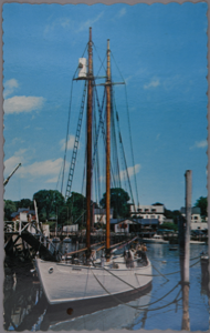 Image of The Bowdoin, Famous exploration vessel used by both MacMillan and Byrd, postcard