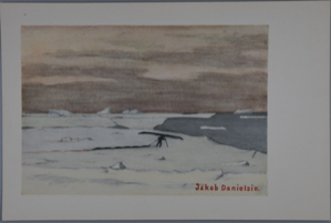 Image of Disko Bay, Jakob has caught 6 seals and is obliged to drag them...