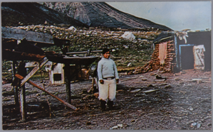 Image: Eskimo [Inuit] in Sunday dress in front of home near Thule, Greenland