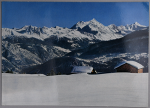 Image of Winter Landscape in Switzerland (with message)
