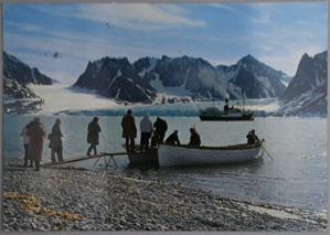 Image: The Steamship Lyngen in the Magdalenab (with message from R. Platt)
