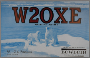 Image: W20XE - Maritime Mobile Radio Postcards from Schooner Bowdoin