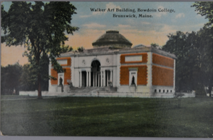 Image of Walker Art Building, Bowdoin College, Brunswick, Maine (with message)