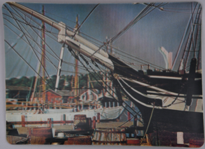 Image: 3-D Collector Series. Sail away on this romantic ship of days gone by (w. messag