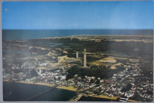 Image: Giant post card- Air View of Provincetown - Cape Cod, Mass